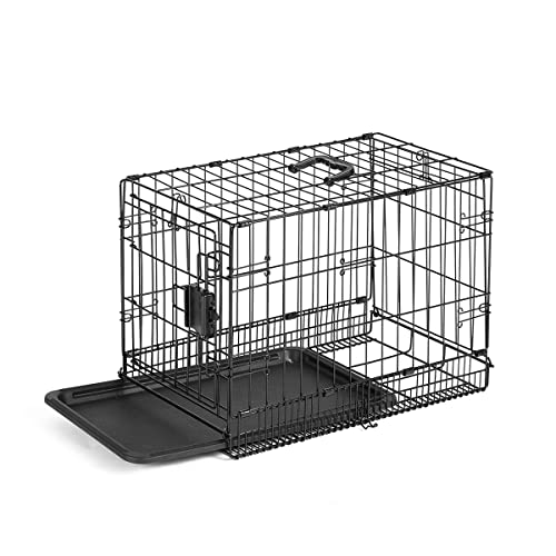 Photo 1 of Amazon Basics Foldable Metal Wire Dog Crate with Tray, Single Door, 22 Inch
