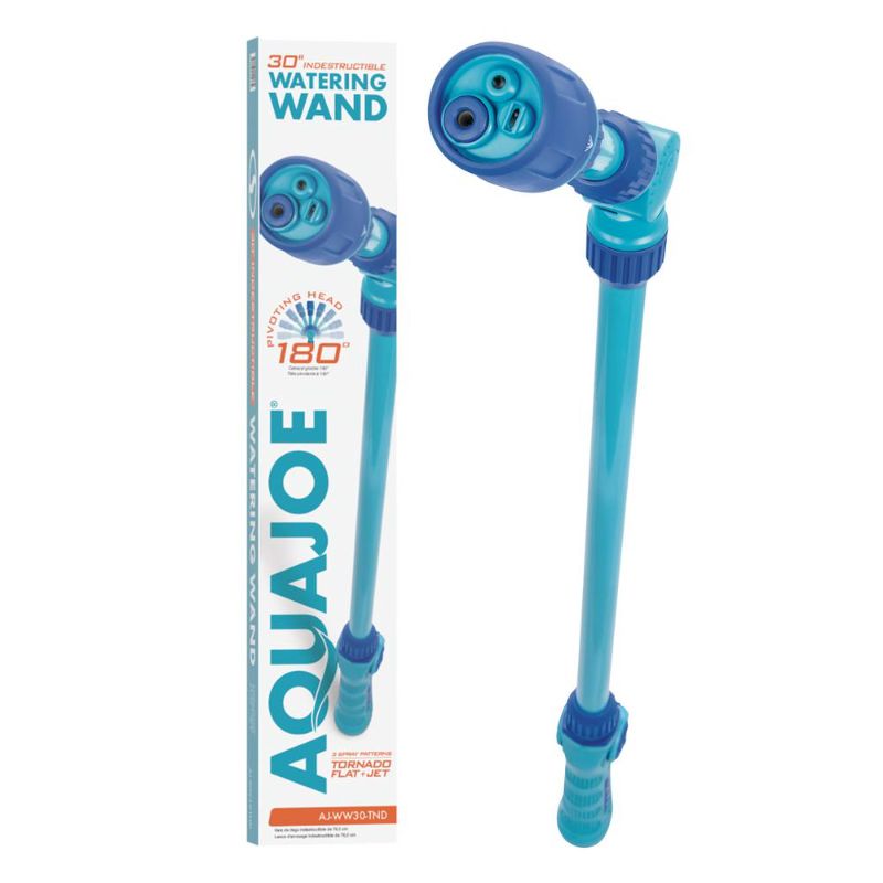 Photo 1 of Aqua Joe 30 in. 3-Spray Pattern Telescoping Watering Wand with Tornado Spray
