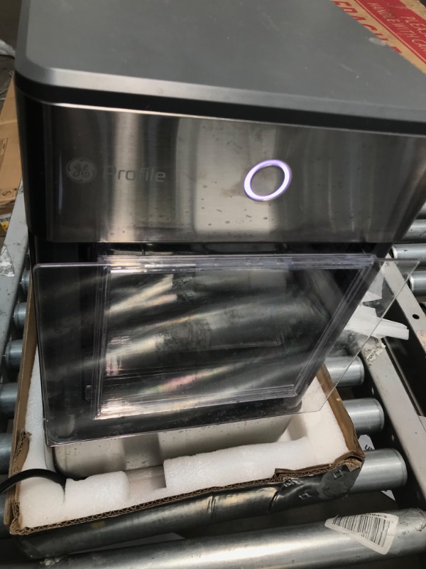 Photo 4 of ***PARTS ONLY*** GE Profile Opal | Countertop Nugget Ice Maker with Side Tank | Portable Ice Machine Makes up to 24 Lbs. of Ice per Day | Stainless Steel Finish

