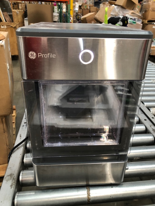 Photo 5 of ***PARTS ONLY*** GE Profile Opal | Countertop Nugget Ice Maker with Side Tank | Portable Ice Machine Makes up to 24 lbs. of Ice Per Day | Stainless Steel Finish
