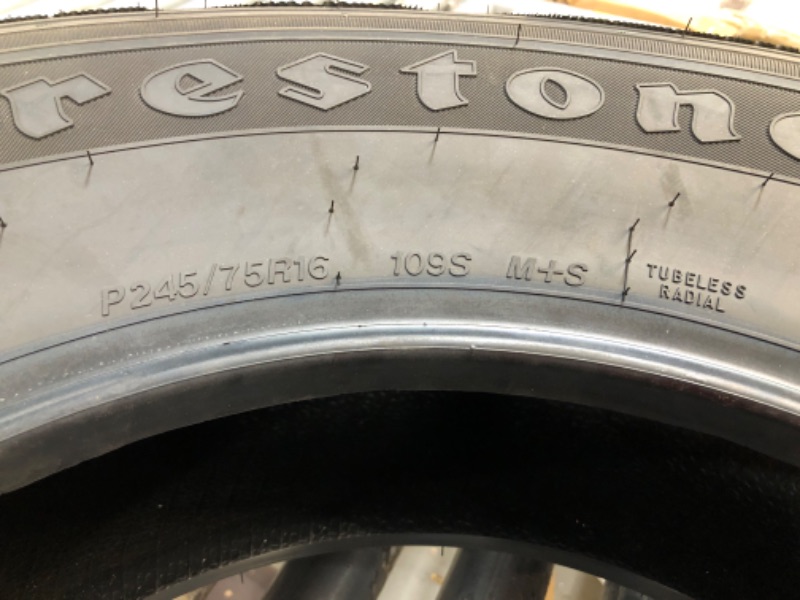 Photo 3 of 2x Firestone Destination LE2 Highway Terrain SUV Tire P245/75R16 109 S
