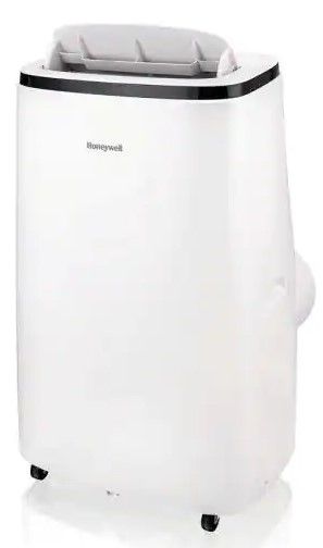 Photo 1 of 12,000 BTU Portable Air Conditioner with Dehumidifier in Black and White
