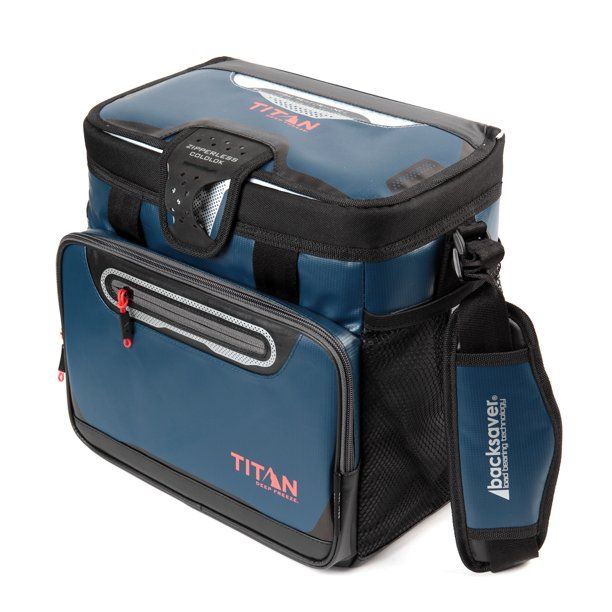 Photo 1 of Arctic Zone 16 Can Titan Deep Freeze Zipperless Hardbody Portable Cooler, Blue
