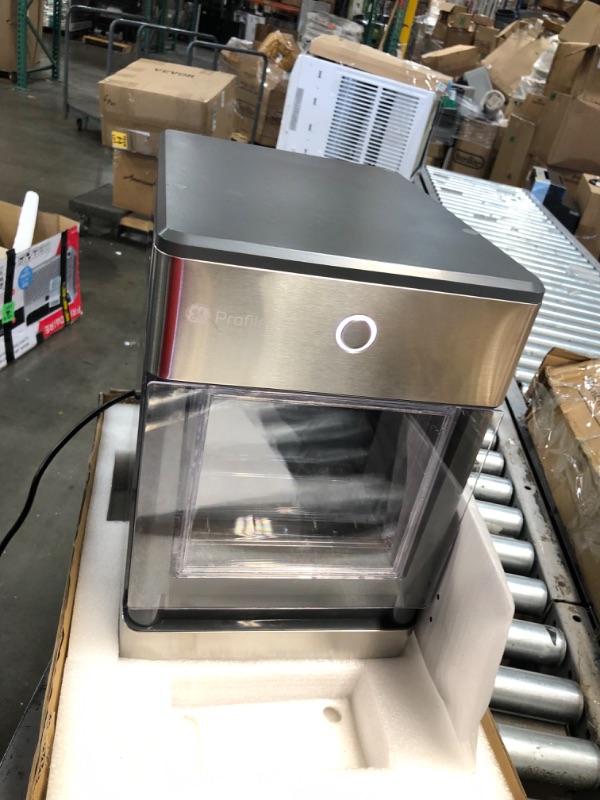 Photo 2 of GE Profile Opal | Countertop Nugget Ice Maker with Side Tank | Portable Ice Machine Makes up to 24 lbs. of Ice Per Day | Stainless Steel Finish
