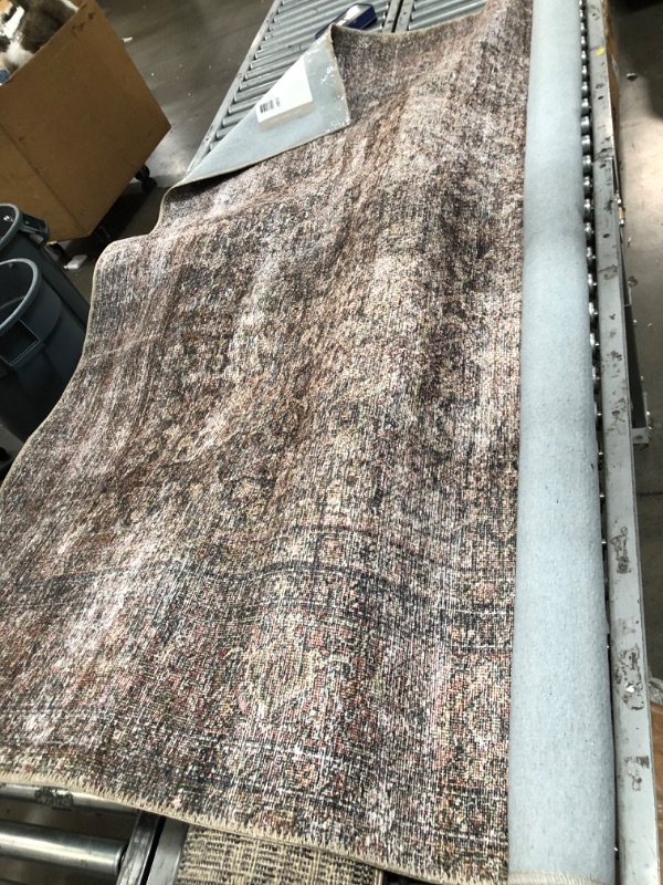 Photo 2 of Amber Lewis x Loloi Billie 7'6" x 9'6" Tobacco and Rust Area Rug
