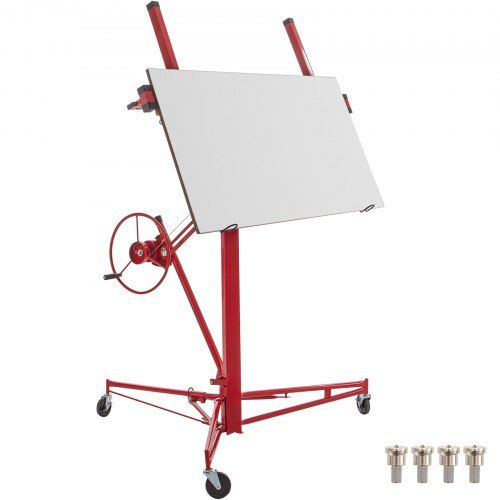 Photo 1 of ***PARTS ONLY***
VEVOR Drywall Rolling Lifter Panel, 16ft Sheetrock Lift Drywall Lift, 150lb Weight Capacity Panel Hoist Jack Tool, Steel Material w/Telescopic Arm & 3 Lockable Wheels, 48x192 in Plasterboard Size
