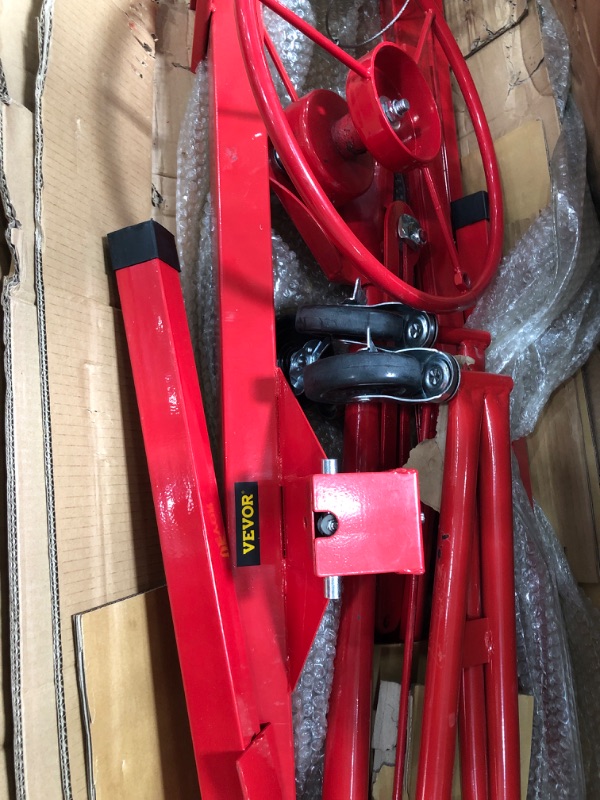 Photo 3 of ***PARTS ONLY***
VEVOR Drywall Rolling Lifter Panel, 16ft Sheetrock Lift Drywall Lift, 150lb Weight Capacity Panel Hoist Jack Tool, Steel Material w/Telescopic Arm & 3 Lockable Wheels, 48x192 in Plasterboard Size
