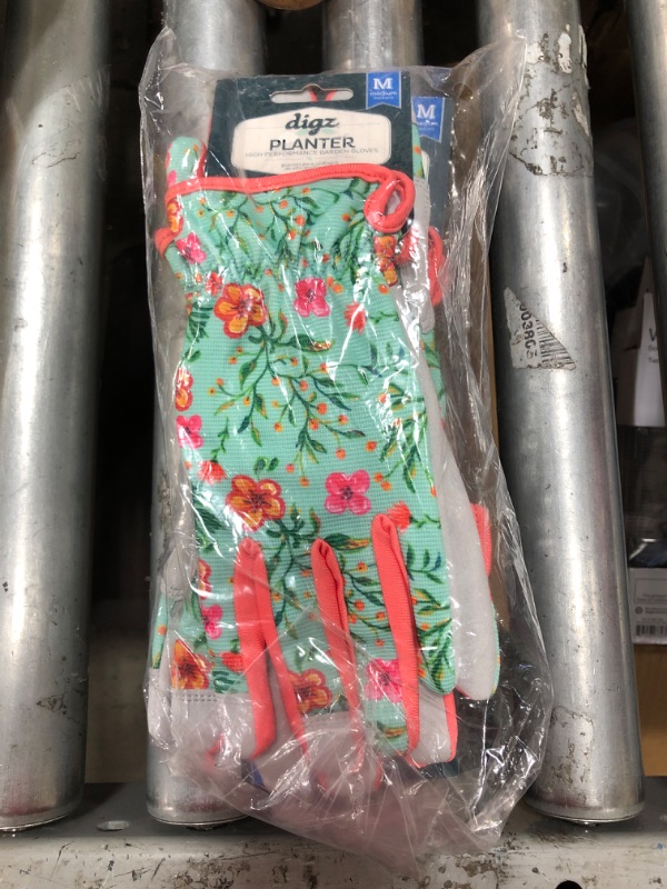 Photo 2 of 2PK-Digz Planter Work Gloves - Floral
