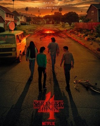 Photo 1 of 35X23 STRANGER THINGS POSTER EVERY ENDING HAS A BEGINNING