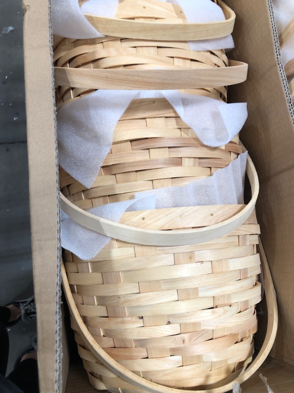 Photo 1 of 3PK WOVEN BASKET ROUND