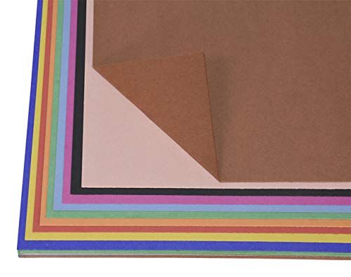 Photo 1 of School Smart Railroad Board, 4-Ply, 22 x 28 Inches, Assorted Colors, 25 Boards - 1485740
