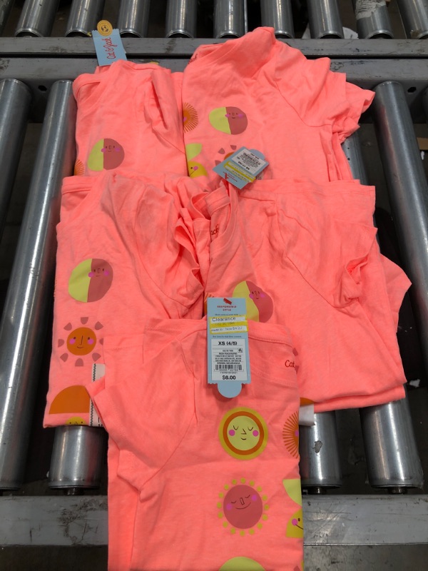 Photo 1 of 5PK-GIRLS 'LET THE SUNSHINE' SHORT SLEEVE MIXED SIZES (XS/M/L/)