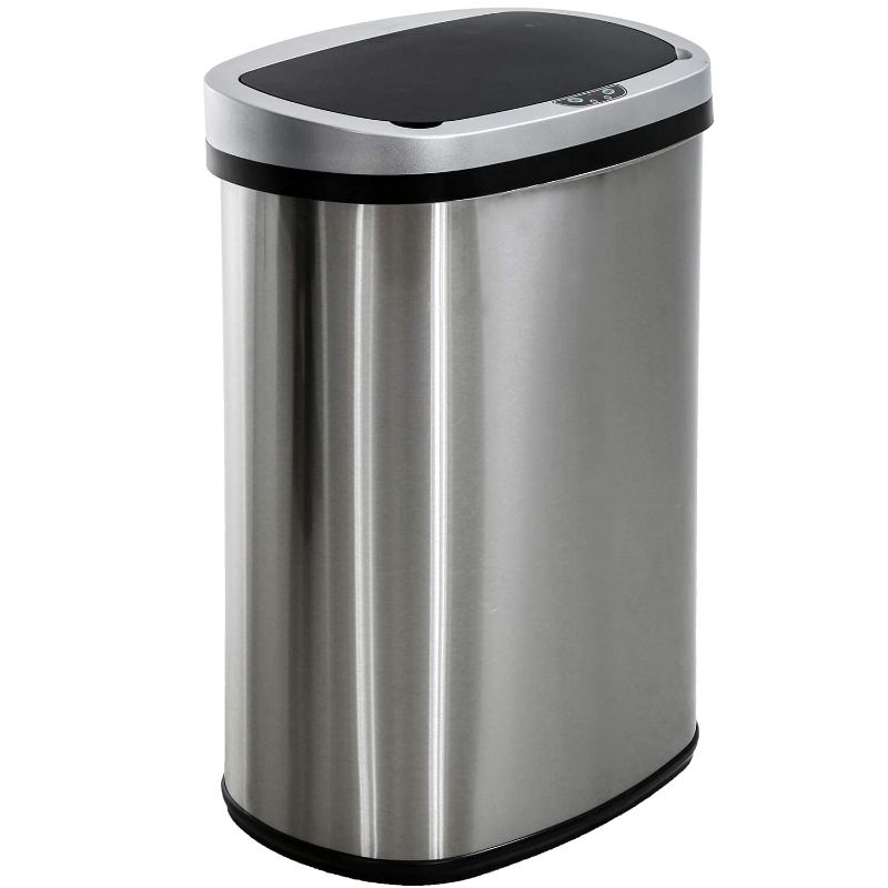 Photo 1 of ***** multiple dents*****
Kitchen Trash Can with Lid, 13 Gallon Automatic Garbage Can for Bathroom Bedroom Home Office 50 Liter Touch Free High-Capacity Brushed Stainless Steel Waste Bin