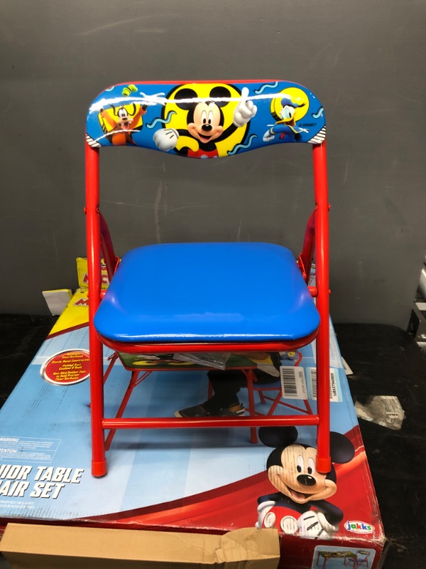 Photo 4 of Disney Junior 45704 Mickey Kids Table & Chair Set, Junior Table for Toddlers Ages 2-5 Years ,20" x 20"