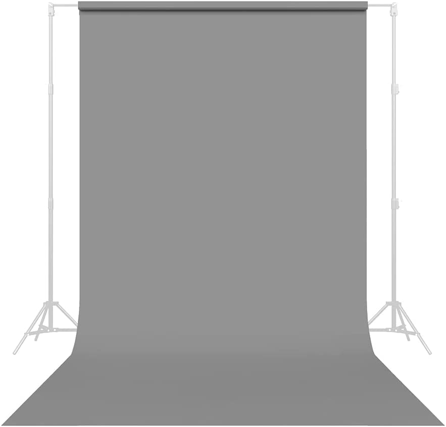 Photo 1 of **BENDS ON ENDS** Savage Seamless Paper Photography Backdrop - Color #56 Fashion Gray, Size 86 Inches Wide x 36 Feet Long, Backdrop for YouTube Videos, Streaming, Interviews and Portraits - Made in USA
