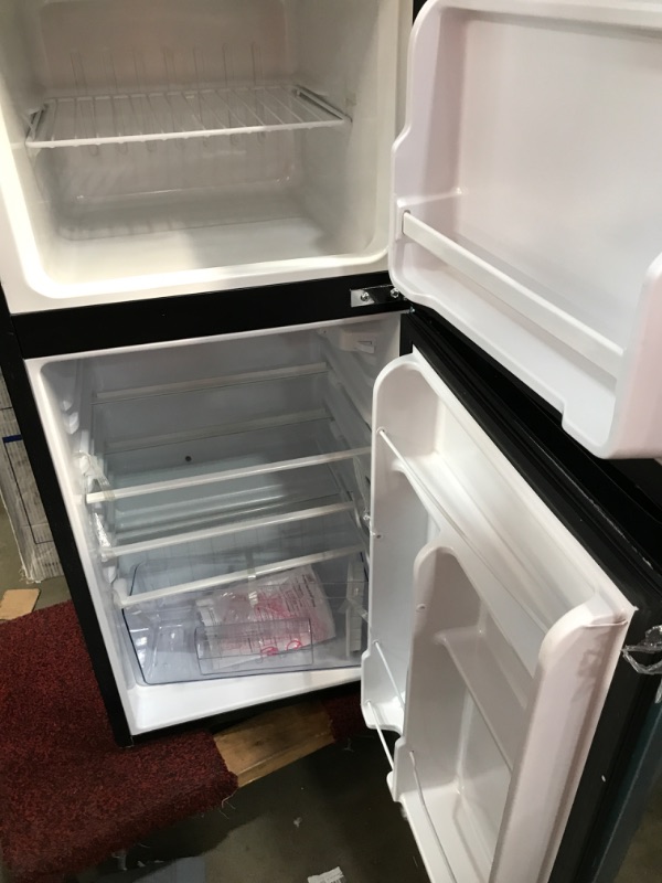 Photo 2 of **DENTED** Frigidaire EFR451 2 Door Refrigerator/Freezer, 4.6 cu ft, Platinum Series, Stainless Steel, Double

