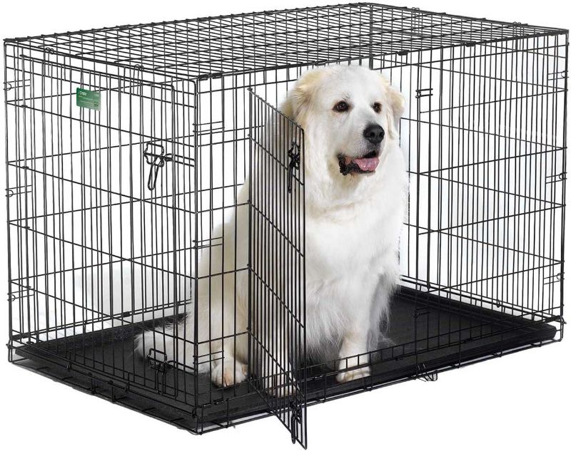 Photo 1 of ***Damaged** Midwest iCrate Dbl Door Folding Dog Crate 48x30x33
