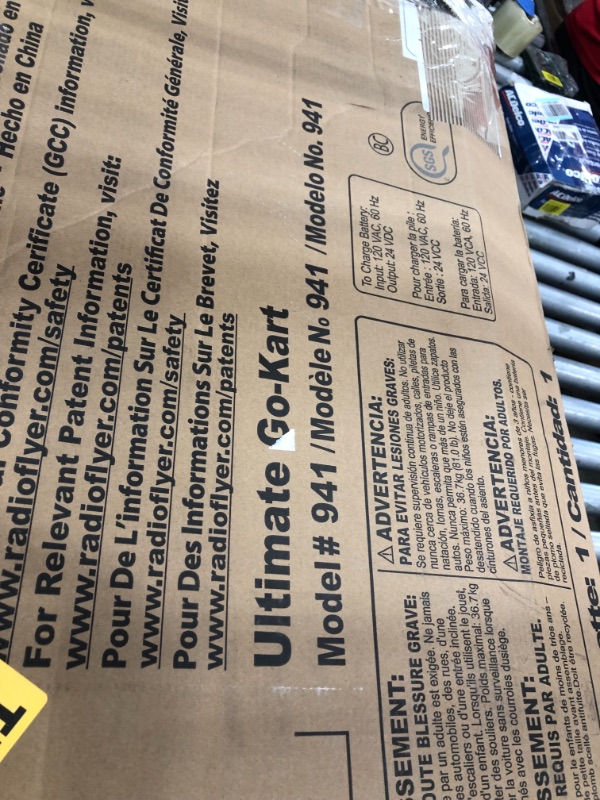 Photo 1 of **used-missing flag-please view photos**
Radio Flyer Ultimate Go-Kart, 24 Volt Outdoor Ride On Toy | Ages 3-8 | 940Z Model , Red
