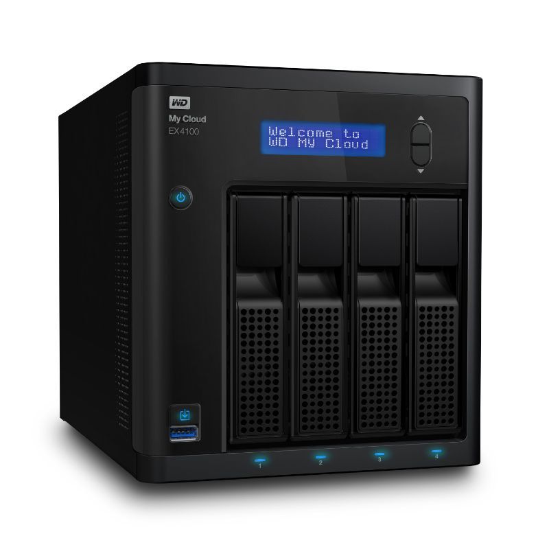 Photo 1 of WD My Cloud Business Series EX4100, 0TB, 4-Bay Diskless NAS with Intel Processor - Marvell ARM 388 Dual-core (2 Core) 1.60 GHz - 2 GB RAM DDR3 SDRAM