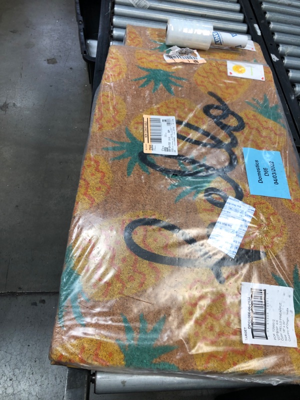 Photo 1 of 4 item bundle
1'6"x2'6" Hello Pineapples Doormat Yellow - Sun Squad™ (x4)