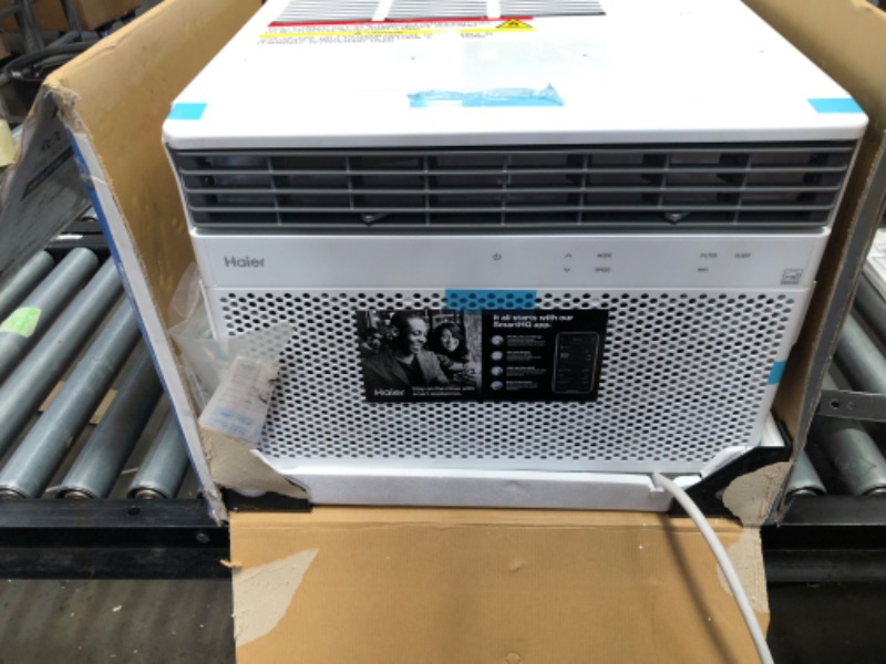 Photo 3 of Haier Window Air Conditioner 10000 BTU, Wi-Fi Enabled, Energy-Efficient Cooling for Medium Rooms, 10K BTU Window AC Unit with Easy Install Kit, Control Using Remote or Smartphone App