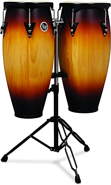 Photo 1 of 2 boxes full set .
Latin Percussion LP City Wood Congas 10" & 11" Set - Vintage Sunburst