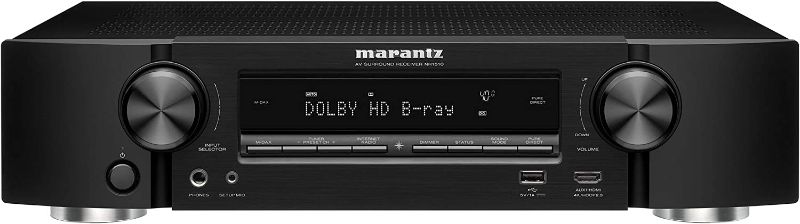 Photo 1 of Marantz NR1510 UHD AV Receiver (2019 Model) – Slim 5.2 Channel Home Theater Amplifier, Dolby TrueHD and DTS-HD Master Audio | Alexa Compatible | Stream Music via Wi-Fi, Bluetooth and HEOS Black
