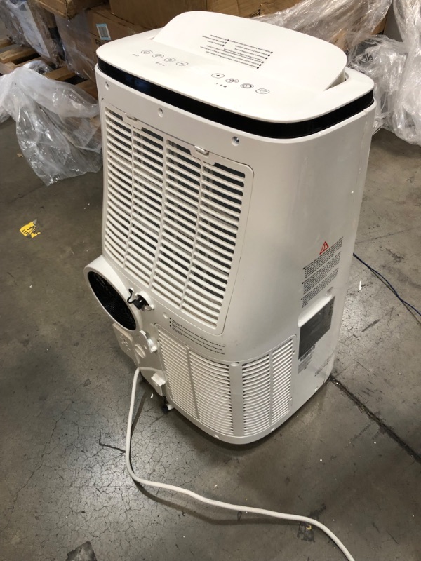 Photo 4 of ***MISSING COMPONENTS/COSMETIC DAMAGE*** 10,000 BTU Honeywell Portable Air Conditioner with Dehumidifier & Fan Cools Rooms Up To 450 Sq. Ft. with Remote Control, HJ0CESWK7 (Black/White)
