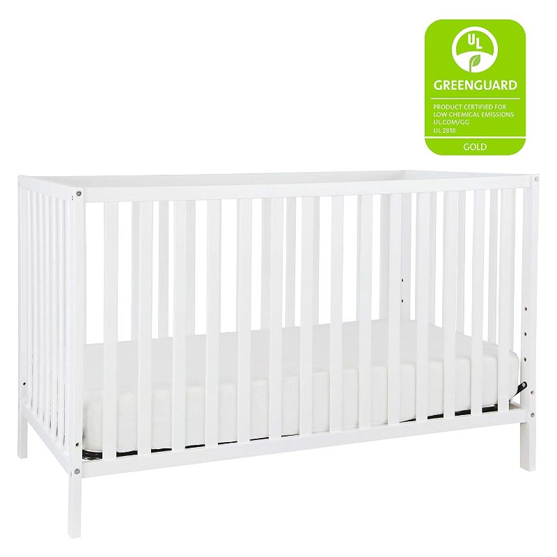 Photo 1 of Davinci Union 4-in-1 Convertible Crib in White, Greenguard Gold Certified
