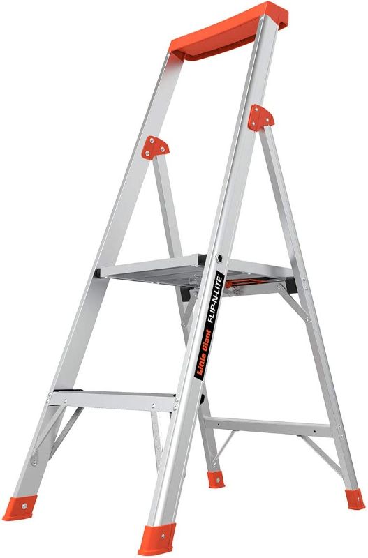 Photo 1 of **used*
Little Giant Ladder Systems Flip-N-Lite, 4-Foot, Stepladder, Aluminum, Type 1A, 300 Lbs Rated (15272-001)
