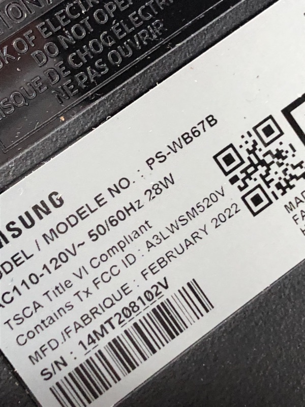 Photo 3 of **opened to verify parts**
Samsung - HW-Q600B 3.1.2ch Soundbar with Dolby Atmos / DTS:X - Black
