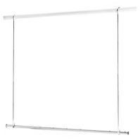 Photo 5 of 2 item bundle 
72" Rust Proof Stainless Steel Two-Way Mount Taper Finial Shower Curtain Rod - Threshold™
Adjustable Closet Rod Extender - Room Essentials™
Dimensions (Overall): 2.5 Inches (L), 33.86 Inches (H) x 56 Inches (W)