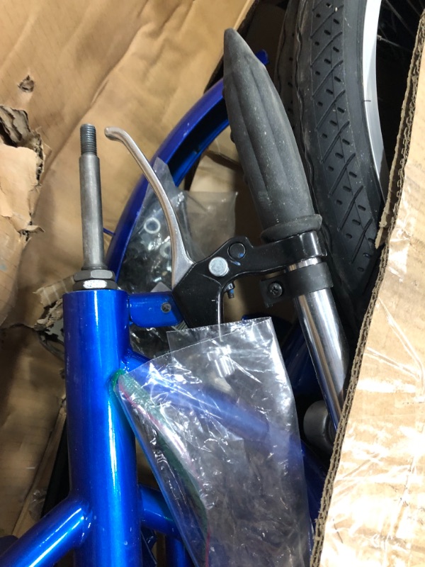 Photo 4 of **used-minor scratch**
Schwinn Meridian Adult Tricycle, 26-inch Wheels, Rear Storage Basket, Blue
