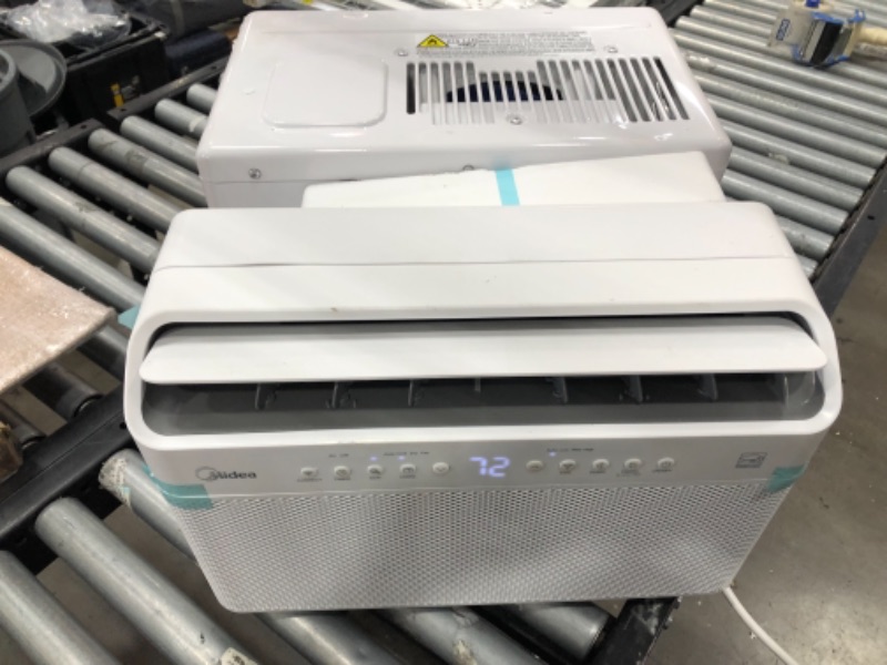 Photo 3 of **major dents-used**
Midea 8,000 BTU Smart Inverter U-Shaped Window Air Conditioner, 35% Energy Savings, Extreme Quiet, MAW08V1QWT (1860705)
