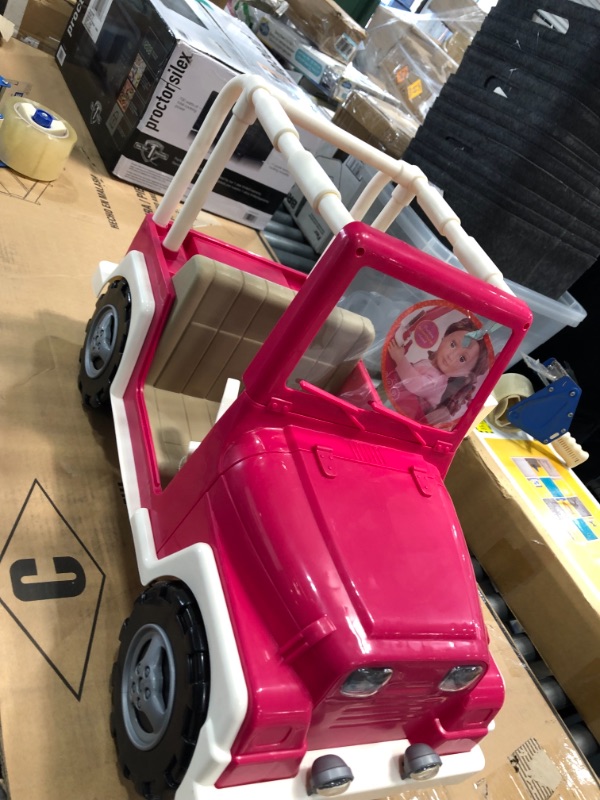 Photo 3 of **need to assemble door**
Our Generation My Way and Highways 4x4 Doll Vehicle - Pink and White

