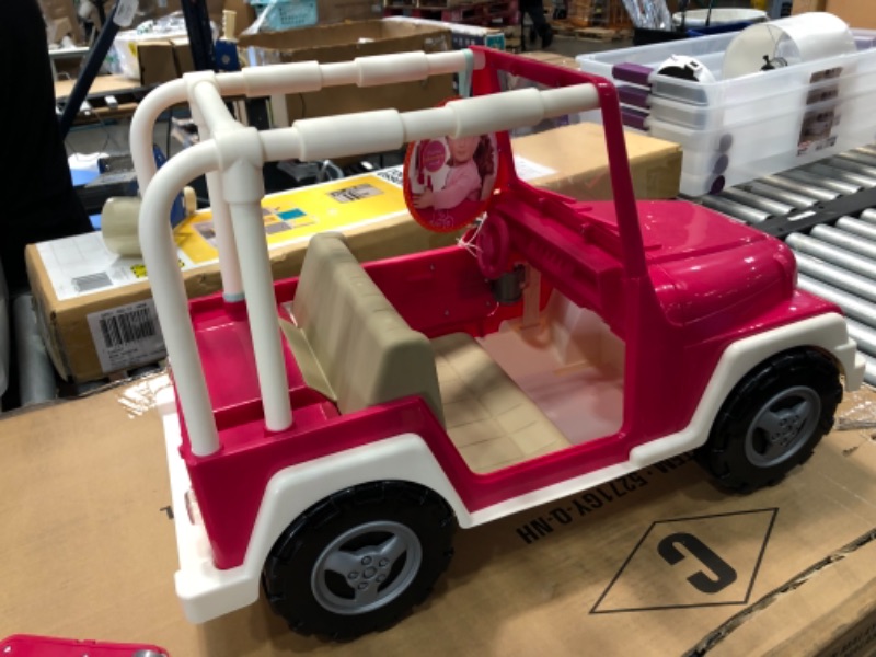 Photo 2 of **need to assemble door**
Our Generation My Way and Highways 4x4 Doll Vehicle - Pink and White

