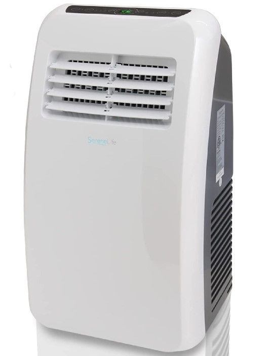 Photo 1 of **PARTS ONLY-NOT FUNCTIONAL-VIEW COMMENTS**
SereneLife SLPAC8 Portable Air Conditioner Compact Home AC Cooling Unit with Built-in Dehumidifier & Fan Modes, Quiet Operation, Includes Window Mount Kit, 8,000 BTU, White
