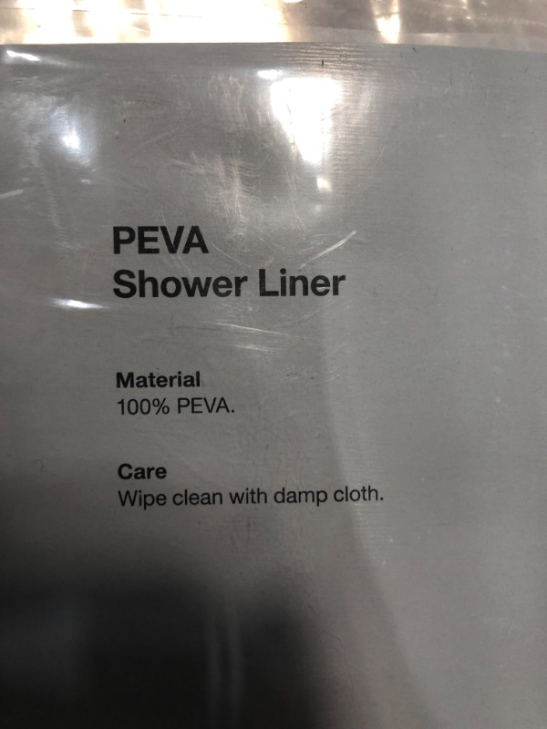 Photo 4 of **shower liner only**
71"x71" 6 Gauge Peva Shower Liner Clear - ? - Made by Design , Size: 71"x71"
