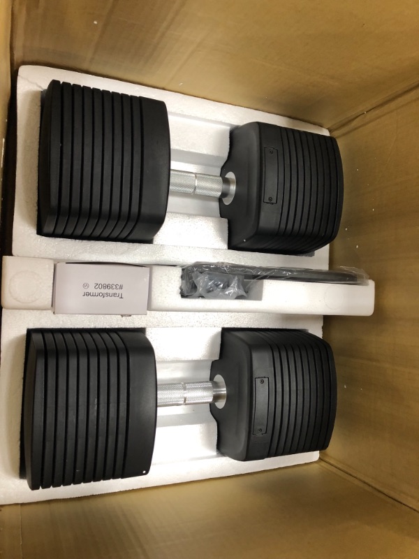 Photo 4 of **opened**
NordicTrack 50 Lb iSelect Adjustable Dumbbells, Works with Alexa, Sold as Pair
