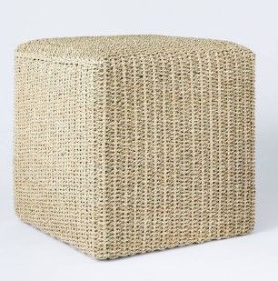 Photo 1 of  Lynwood Square Woven Cube Natural - Threshold™ designed with Studio McGee

