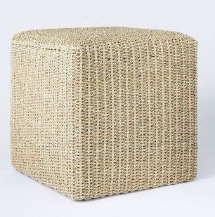 Photo 1 of  Lynwood Square Woven Cube Natural - Threshold™ designed with Studio McGee
