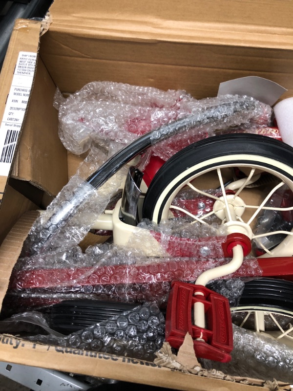 Photo 2 of ** USED*** Radio Flyer Classic Red 10" Tricycle for Toddlers Ages 2-4, Toddler Bike Red Tricycle