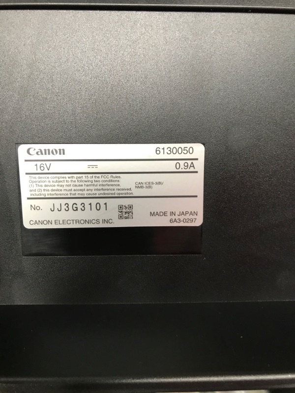 Photo 4 of ***TESTED POWERS ON*** Canon ImageFORMULA DR-C225 II Office Document Scanner, Black - 3258C002hy