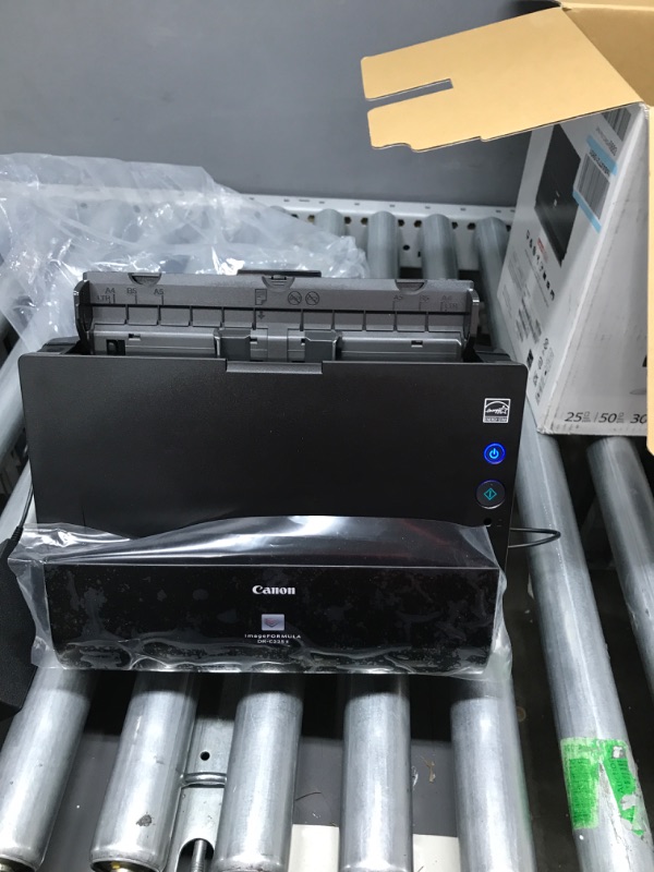 Photo 3 of ***TESTED POWERS ON*** Canon ImageFORMULA DR-C225 II Office Document Scanner, Black - 3258C002hy