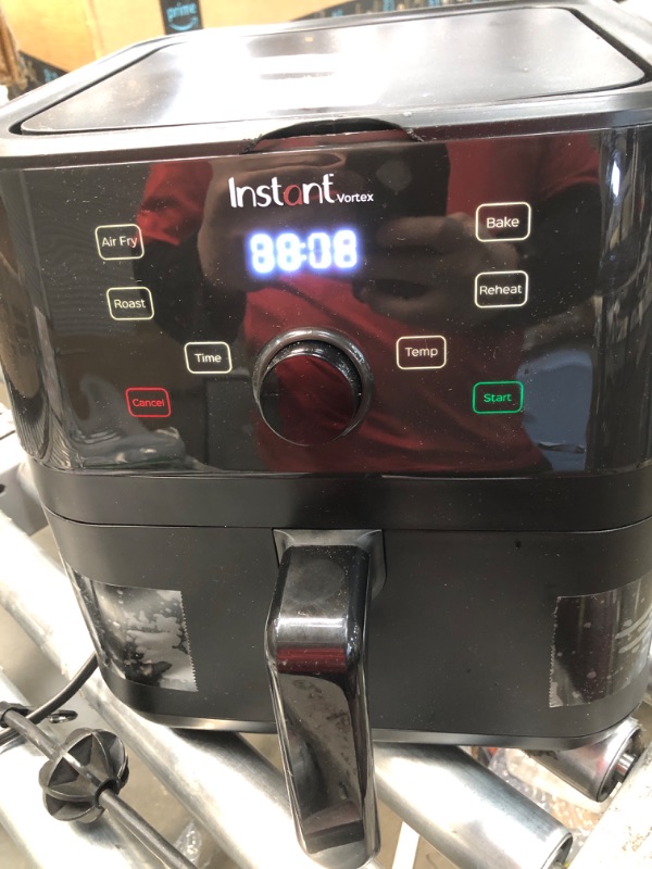 Photo 3 of **MISSING PARTS** Instant Vortex 5.7QT Air Fryer Oven Combo, From the Makers of Instant Pot, Customizable Smart Cooking Programs, Digital Touchscreen, Nonstick and Dishwasher-Safe Basket, App with over 100 Recipes 5.7QT Vortex