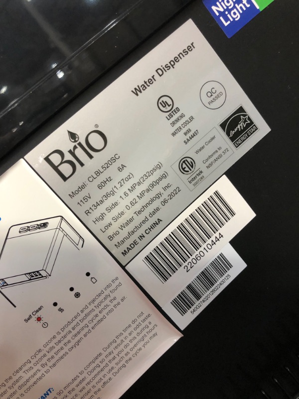 Photo 6 of (DENTED DOOR EDGE; DENTED FRAME CORNER/EDGE) Brio Self Cleaning Bottom Loading Water Cooler Water Dispenser - Limited Edition