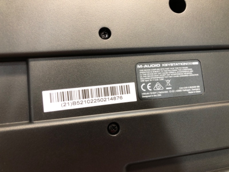 Photo 3 of (MISSING POWERCORDS) M-Audio Keystation 88 MK3 USB Midi Controller, 88-Key