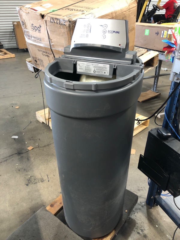 Photo 2 of (CRACKED LID; DENTED PLASTIC TUBE) EcoPure EP42 42,000 Grain Water Softener | NSF Certified | Salt & Water Saving Autosense Technology for Whole House Soft Water Regeneration
