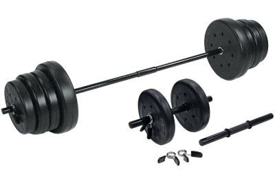 Photo 1 of (MISSING LONG BAR) US Weight dumbbell set