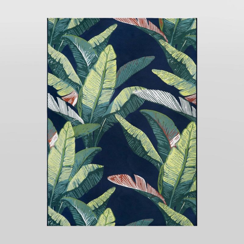 Photo 1 of 7' X 10' Outdoor Rug Banana Leaf - Threshold™
